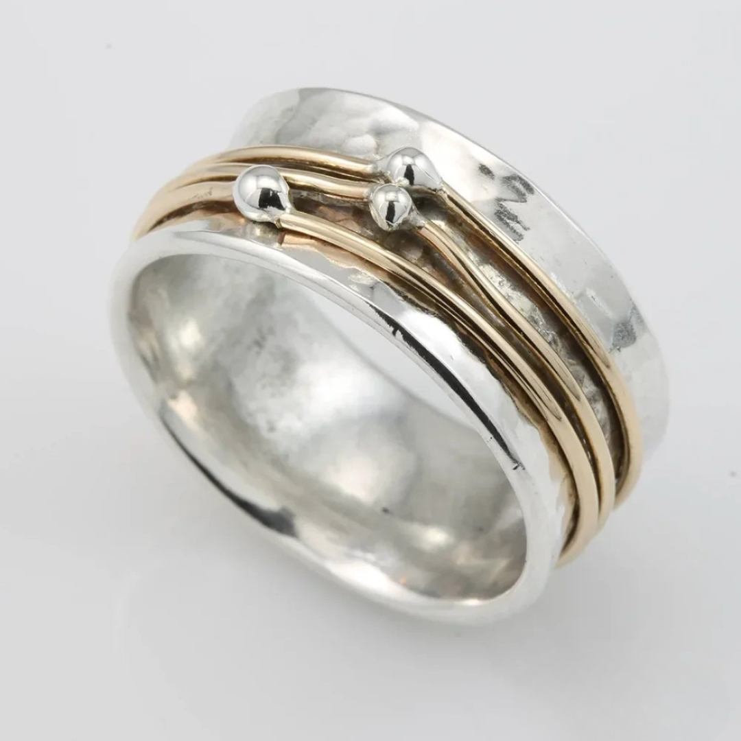 Silver & Gold-Toned Ring