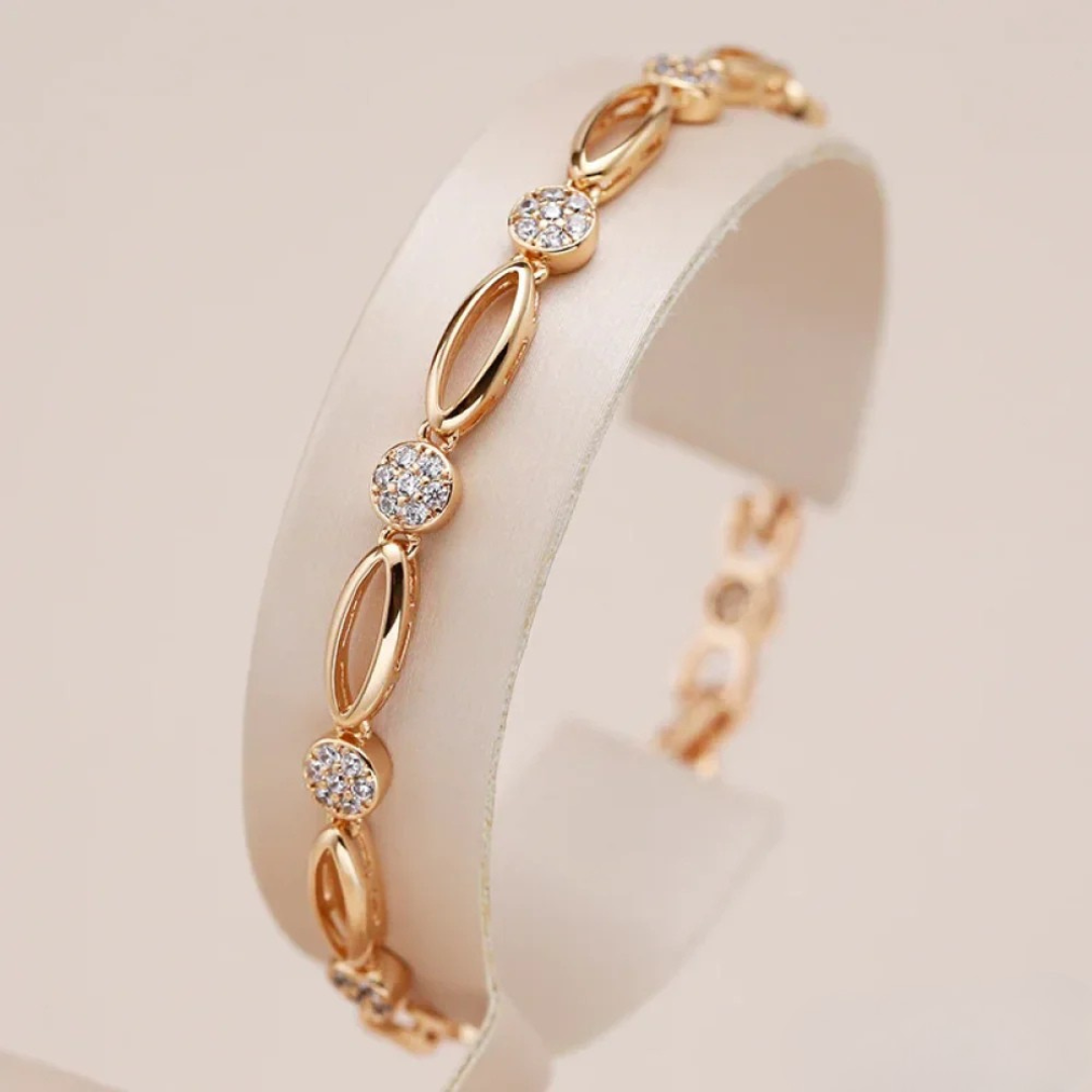 Gold-Plated Zirconia Bracelet