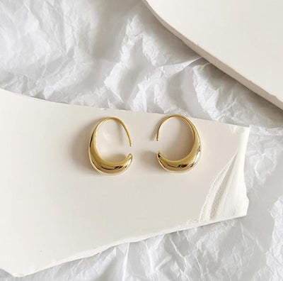 Gold and silver earrings