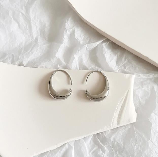 Gold and silver earrings