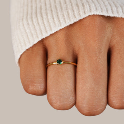 Gold Birthstone Rings