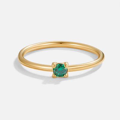 Gold Birthstone Rings