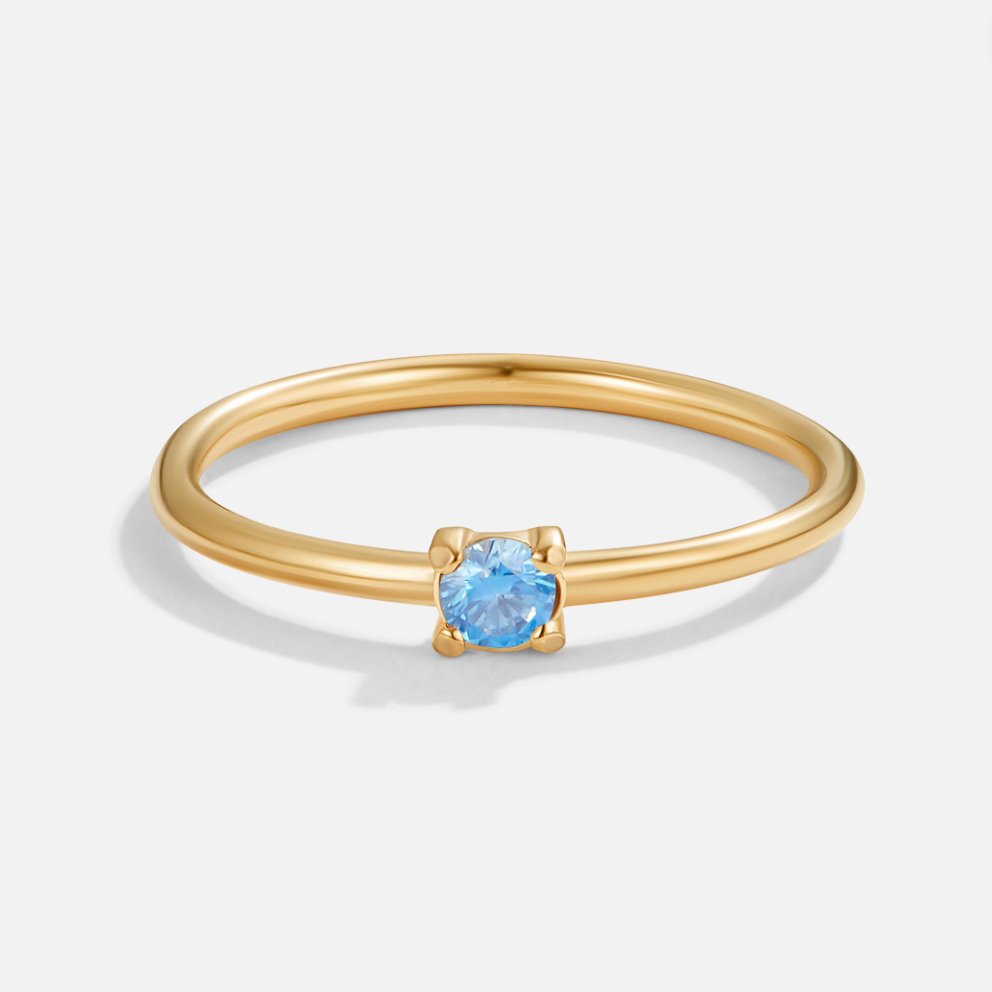 Gold Birthstone Rings