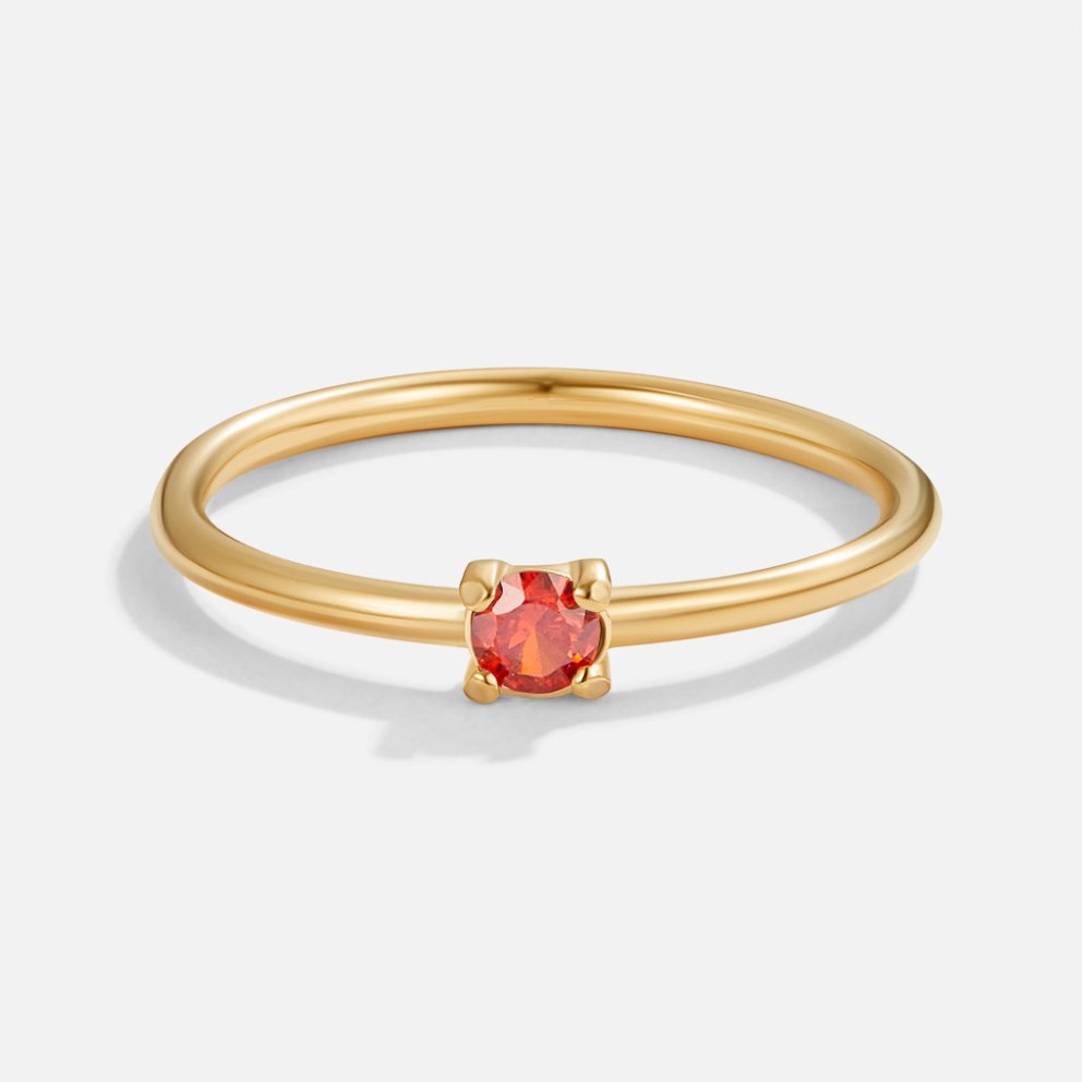 Gold Birthstone Rings