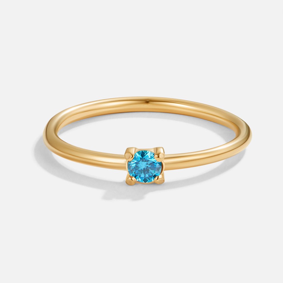 Gold Birthstone Rings