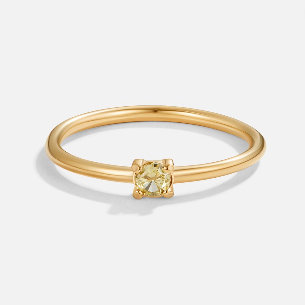 Gold Birthstone Rings