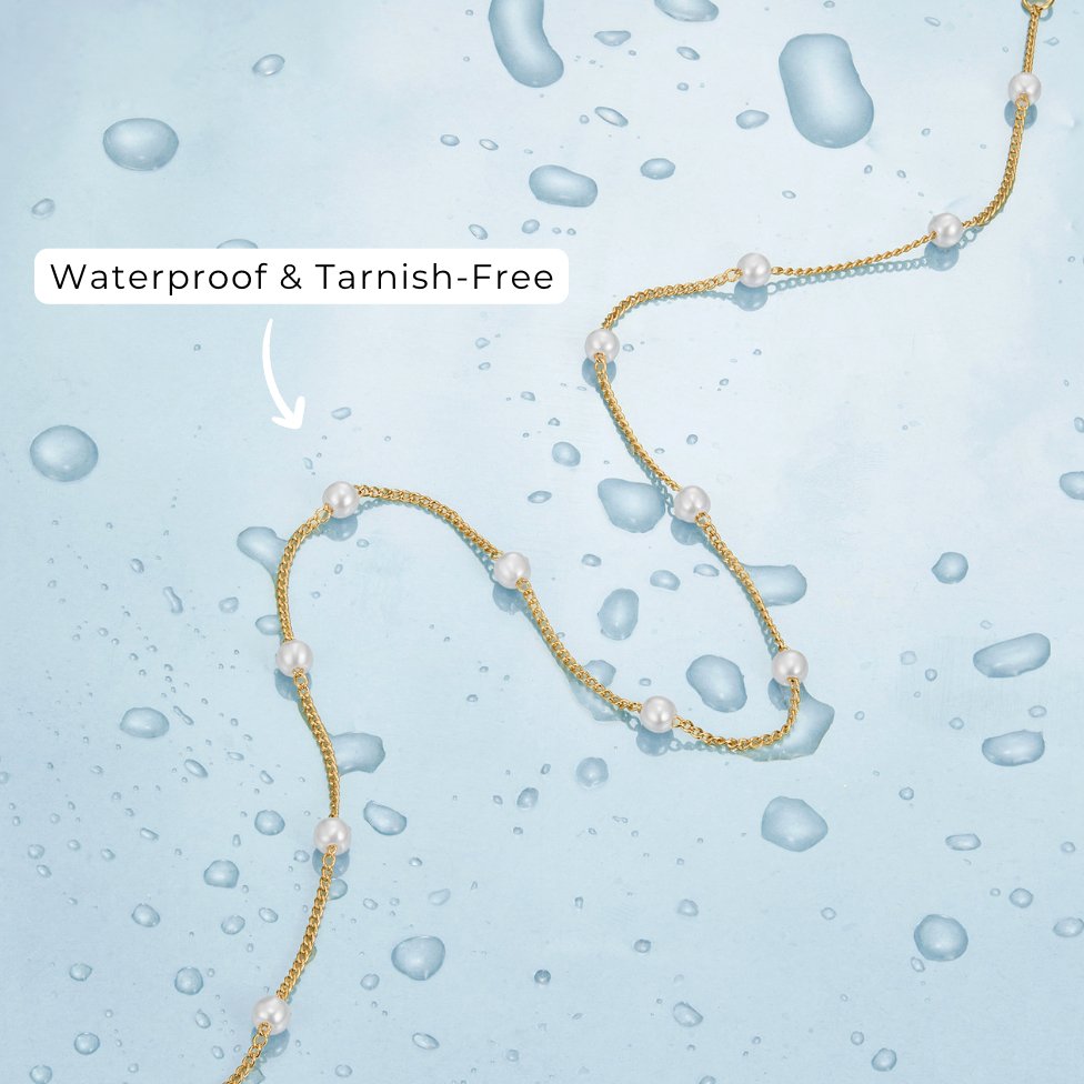 Reine gold pearl necklace