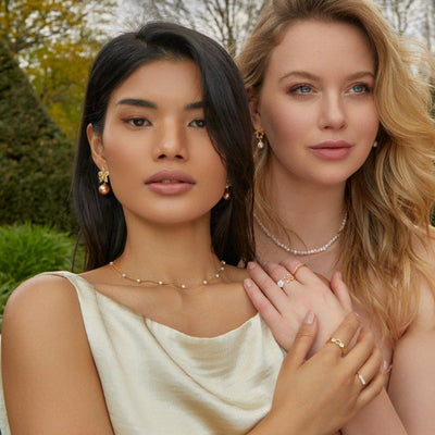 Reine gold pearl necklace