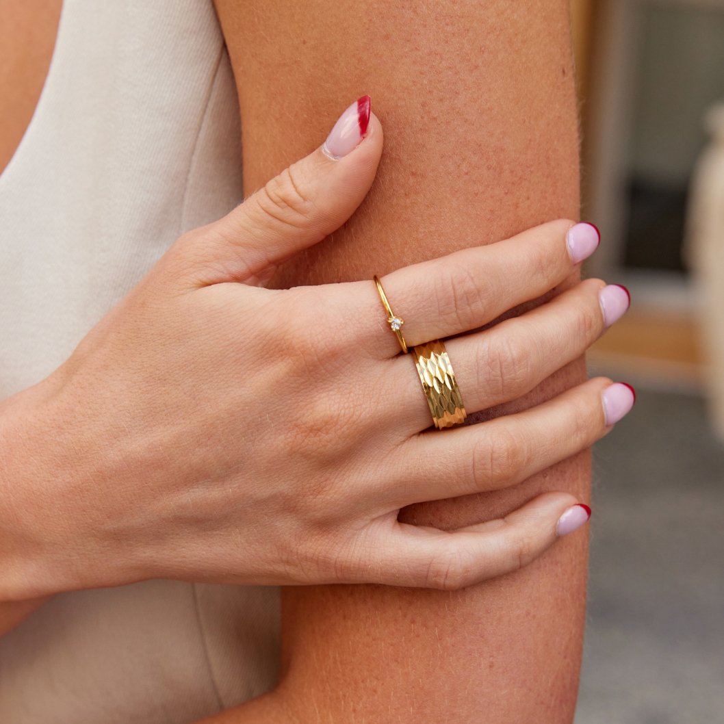 Amour Crystal Heart Ring