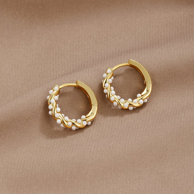 Gold Bubble Earrings