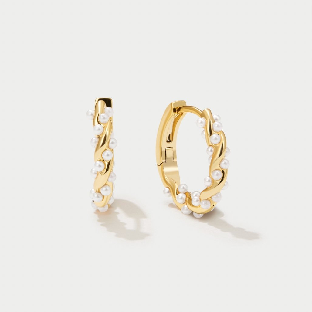 Gold Bubble Earrings